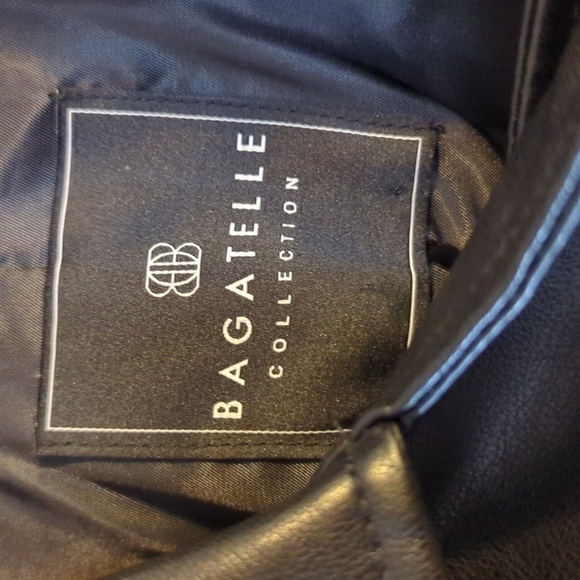 Bagatelle Collection Black Vegan Leather Jacket - Picture 4 of 7